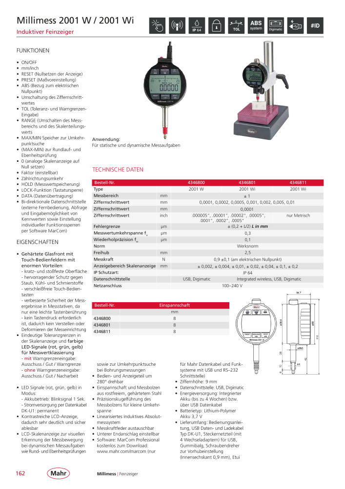 Mahr - Hauptkatalog NR.: 20198 - Seite 166