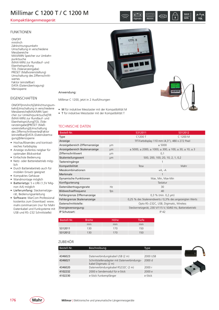 Mahr - Hauptkatalog NR.: 20198 - Seite 180