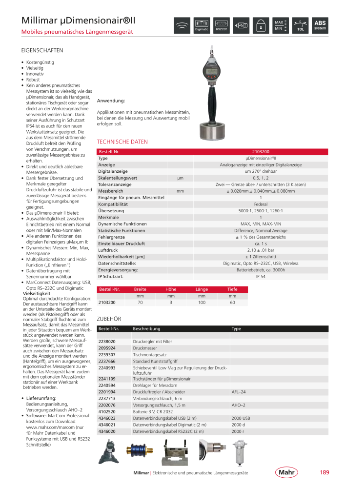 Mahr - Hauptkatalog NR.: 20198 - Seite 193