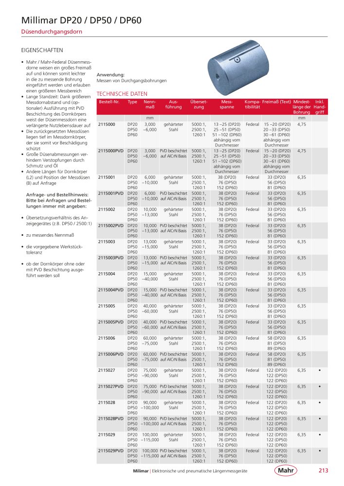 Mahr - Hauptkatalog NR.: 20198 - Seite 217