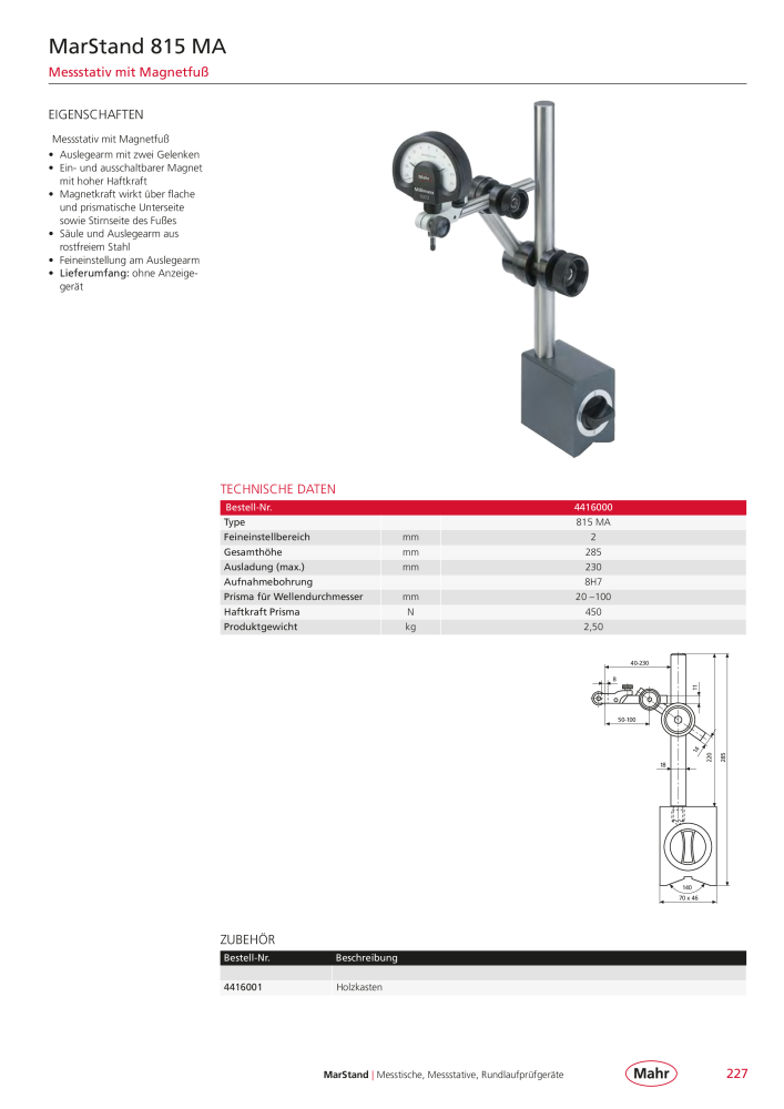 Mahr - Hauptkatalog NR.: 20198 - Seite 231