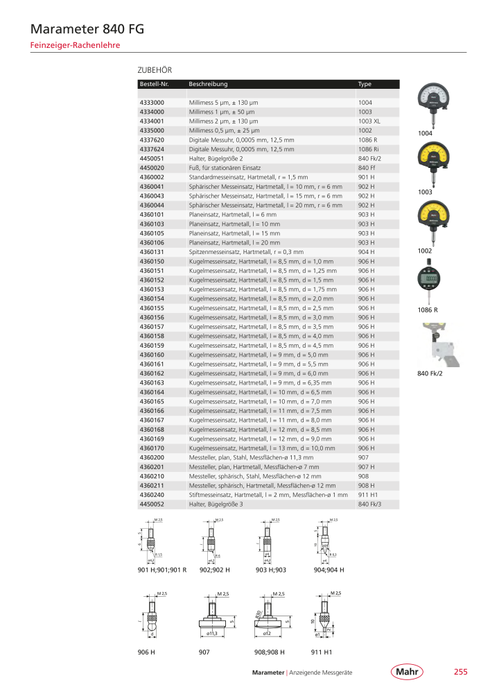Mahr - Hauptkatalog Č. 20198 - Strana 259