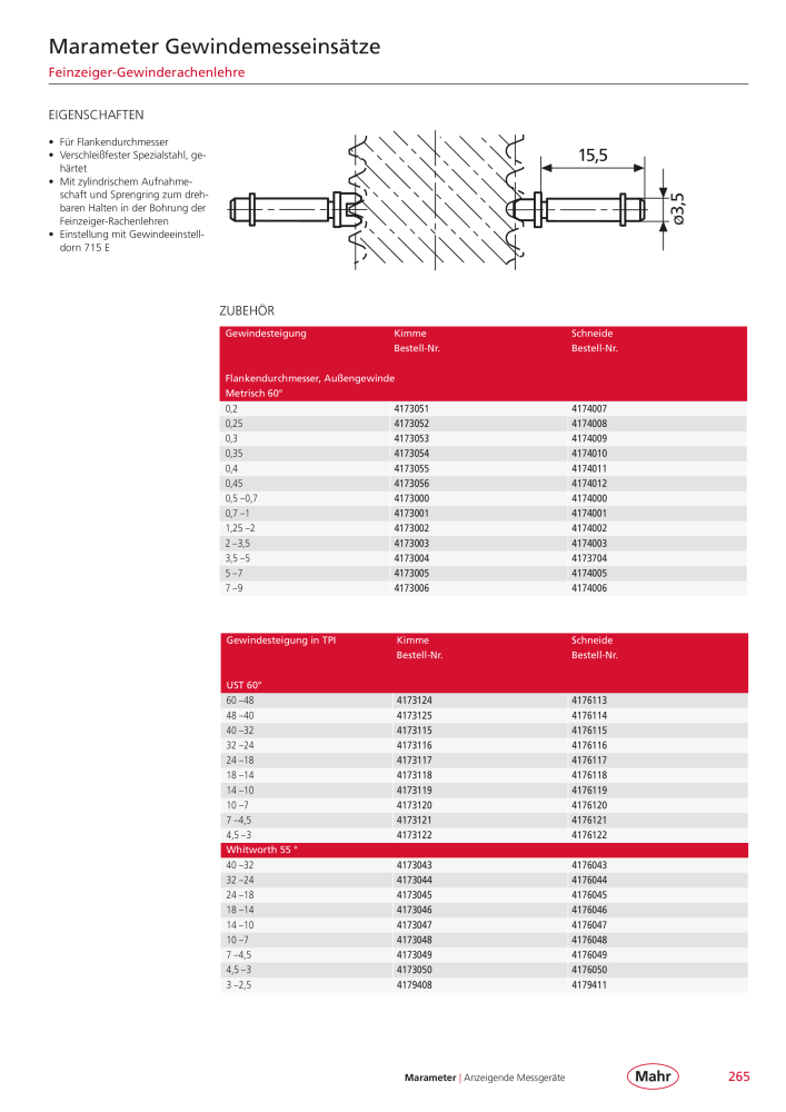 Mahr - Hauptkatalog NR.: 20198 - Seite 269