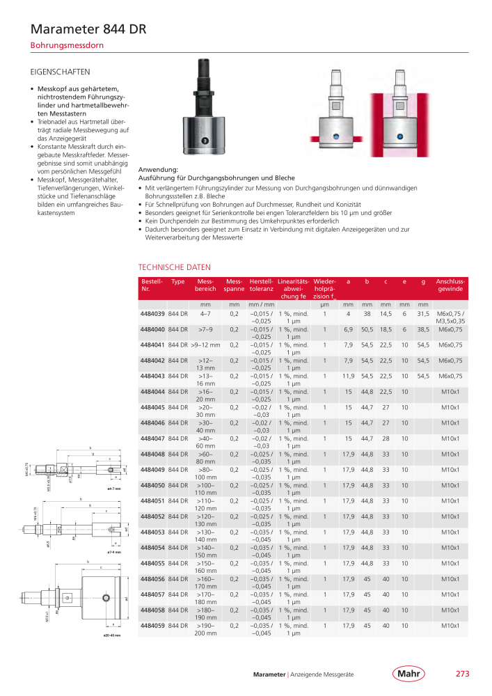 Mahr - Hauptkatalog NR.: 20198 - Seite 277