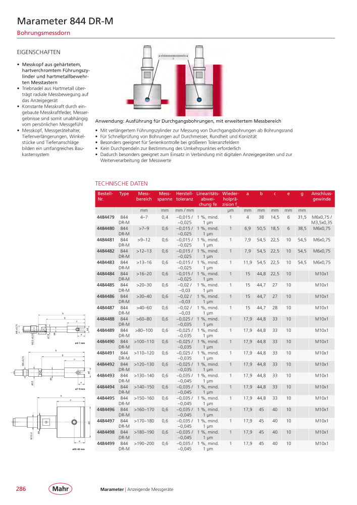 Mahr - Hauptkatalog NR.: 20198 - Seite 290