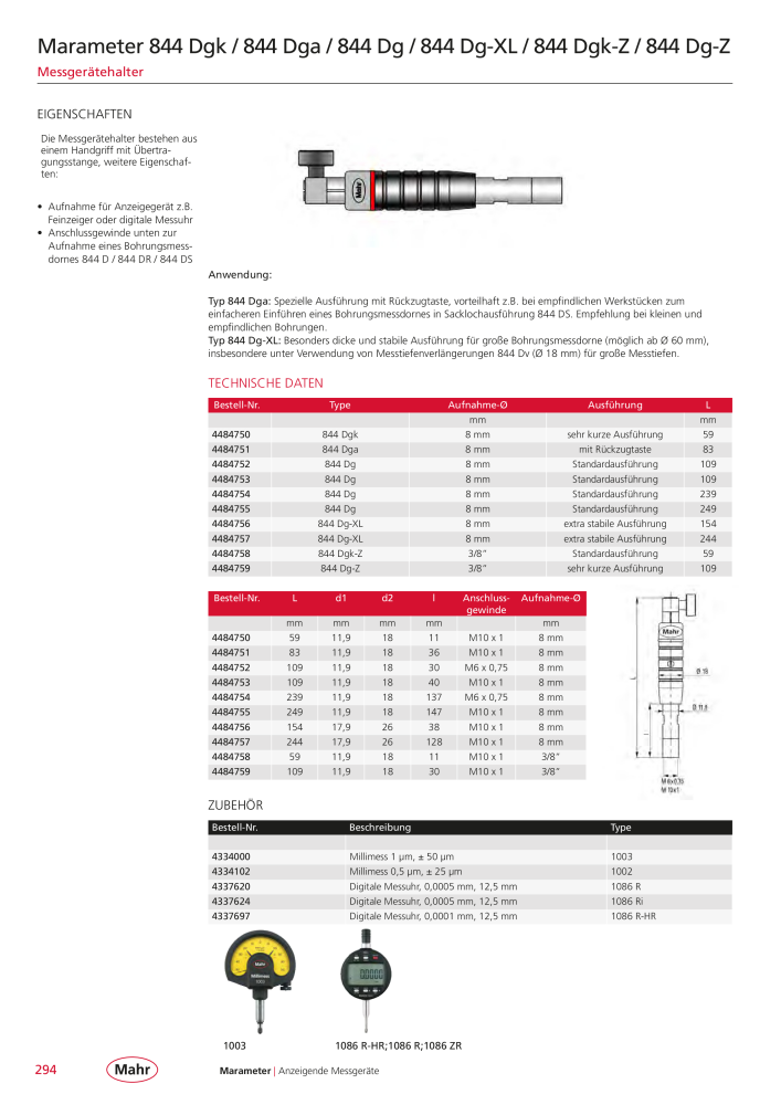 Mahr - Hauptkatalog NR.: 20198 - Strona 298