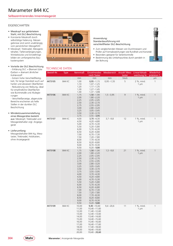 Mahr - Hauptkatalog NR.: 20198 - Seite 308