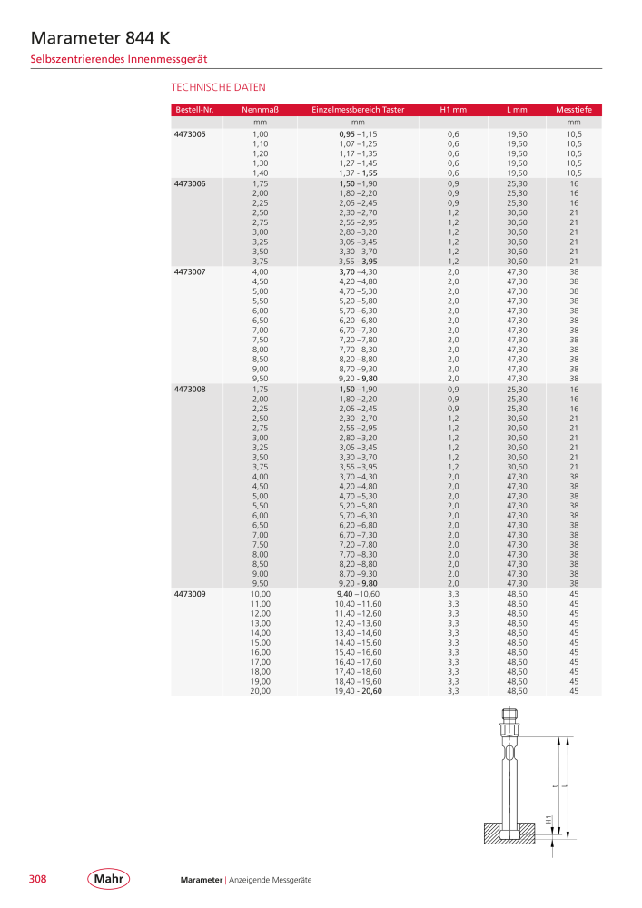 Mahr - Hauptkatalog NR.: 20198 - Seite 312