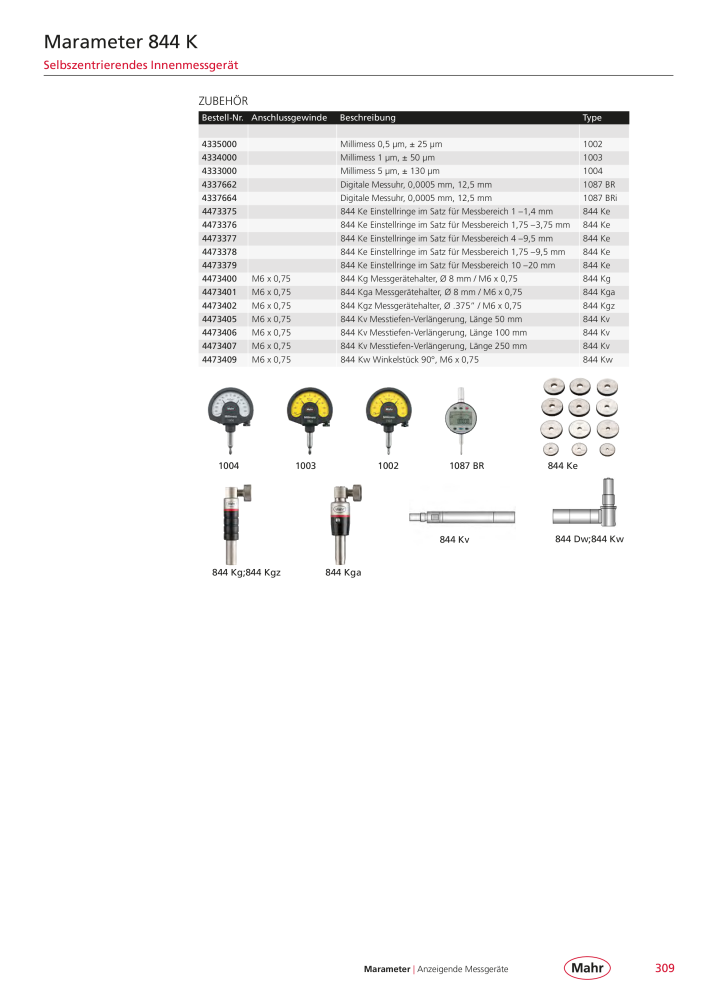 Mahr - Hauptkatalog NR.: 20198 - Strona 313