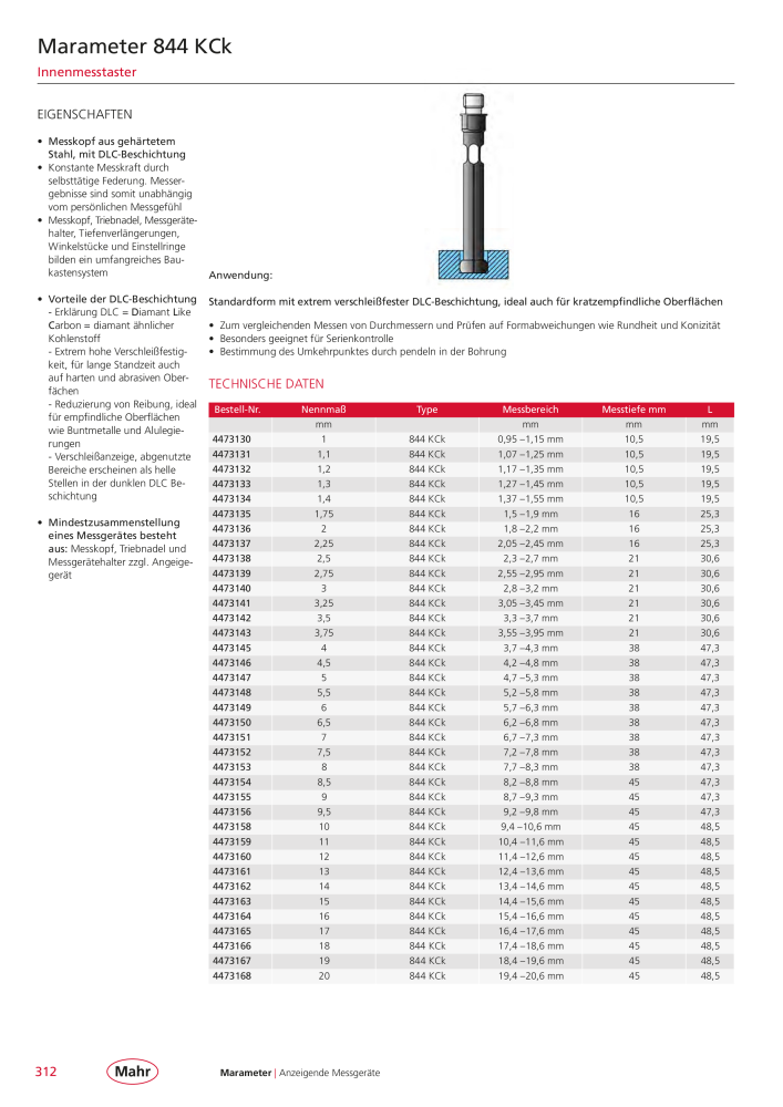 Mahr - Hauptkatalog NO.: 20198 - Page 316