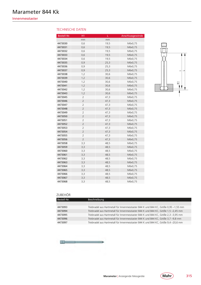 Mahr - Hauptkatalog NR.: 20198 - Seite 319