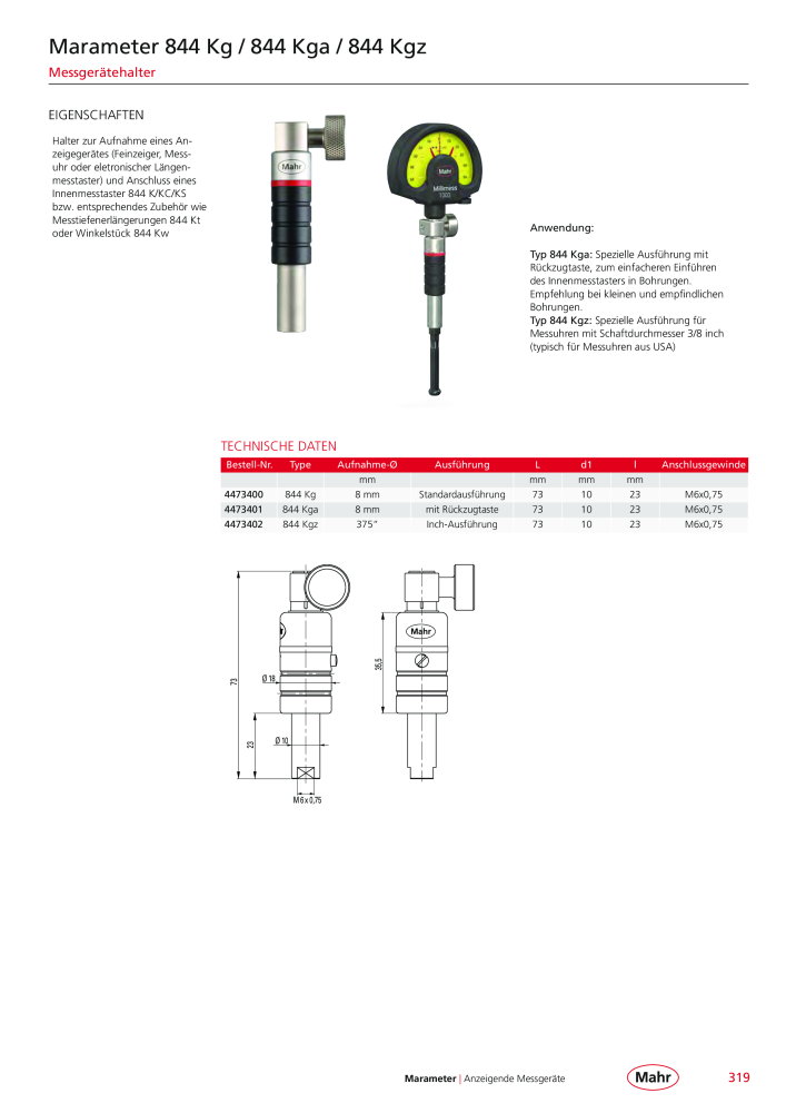 Mahr - Hauptkatalog NR.: 20198 - Seite 323