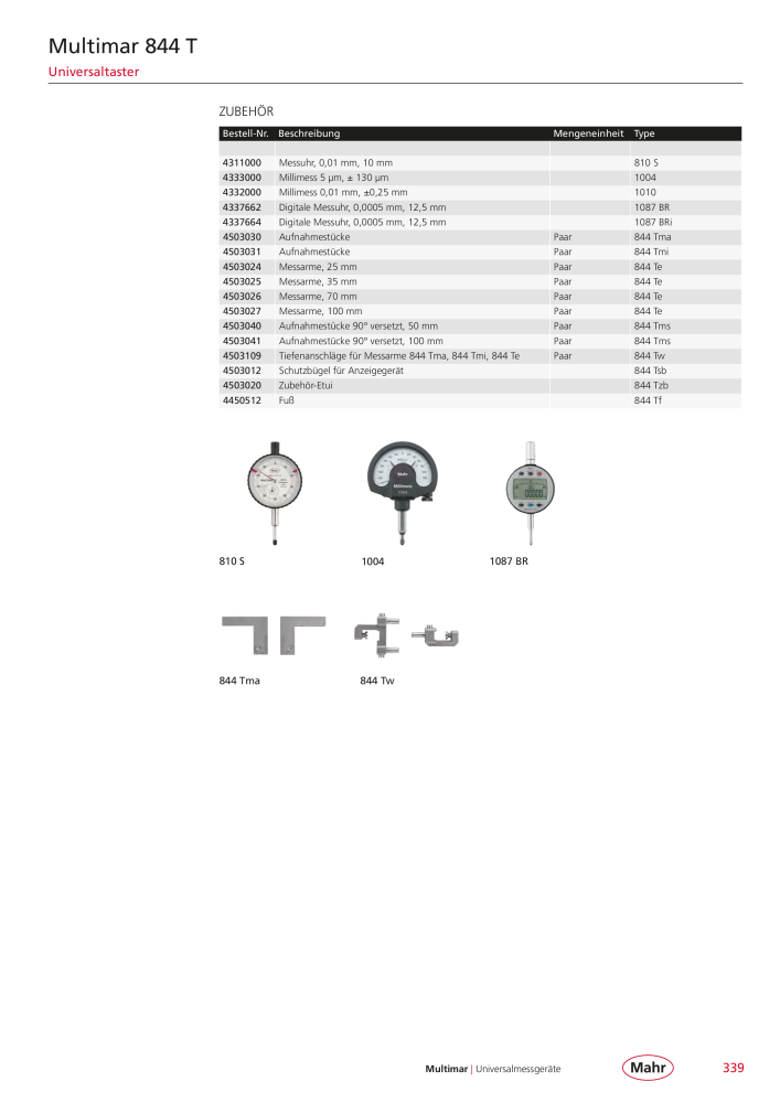 Mahr - Hauptkatalog NR.: 20198 - Seite 343