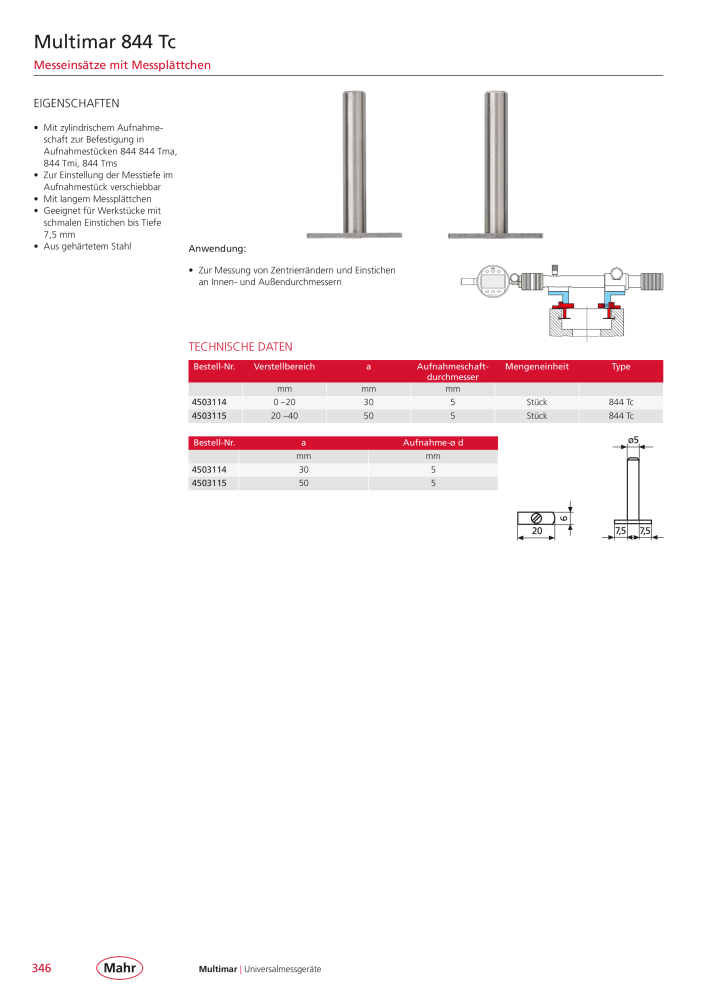 Mahr - Hauptkatalog NR.: 20198 - Seite 350