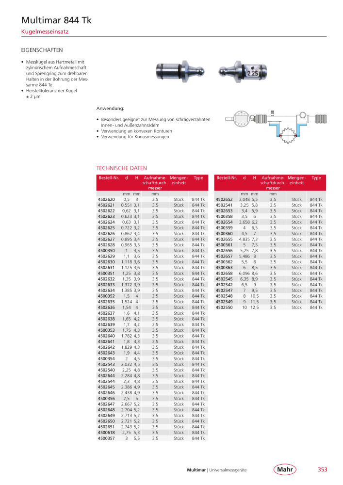 Mahr - Hauptkatalog NR.: 20198 - Seite 357