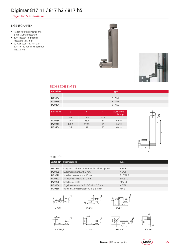 Mahr - Hauptkatalog NR.: 20198 - Seite 399