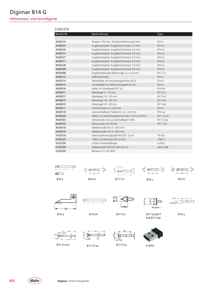 Mahr - Hauptkatalog NO.: 20198 - Page 406