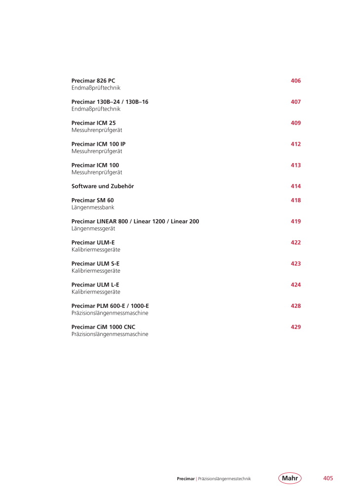 Mahr - Hauptkatalog NR.: 20198 - Seite 409