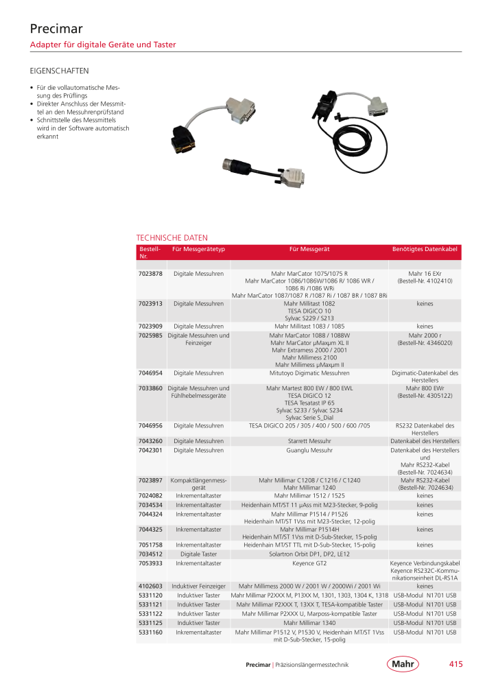 Mahr - Hauptkatalog Nb. : 20198 - Page 419