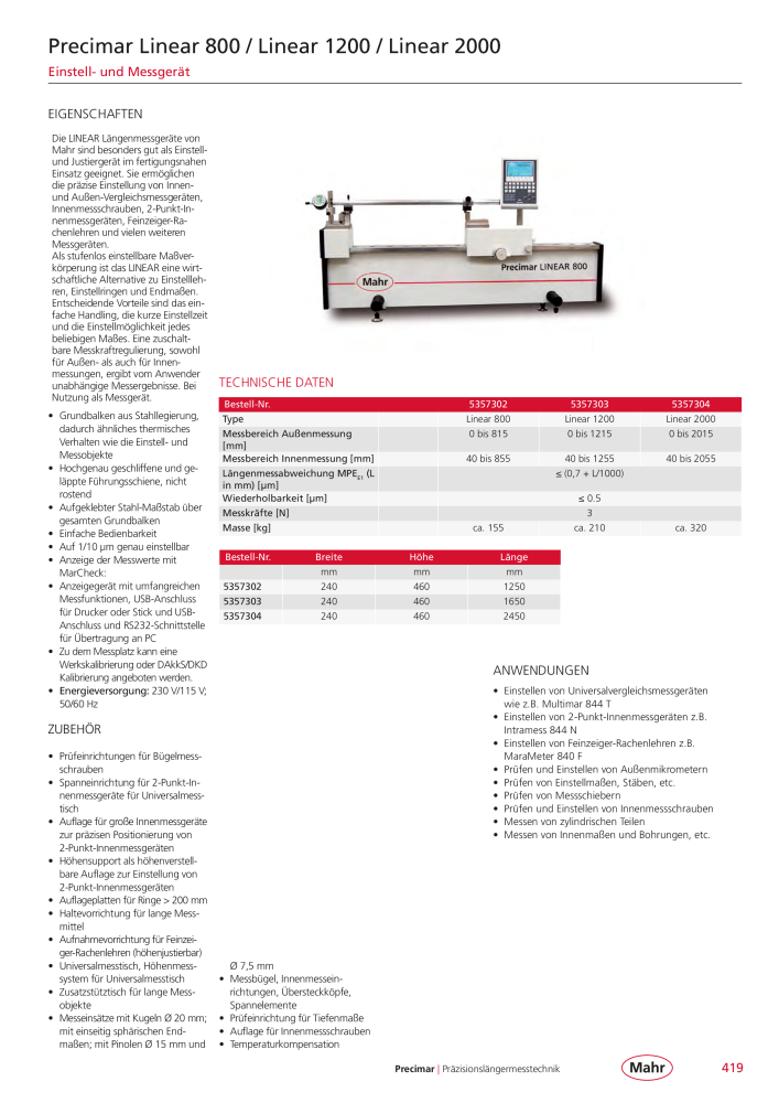 Mahr - Hauptkatalog Nb. : 20198 - Page 423