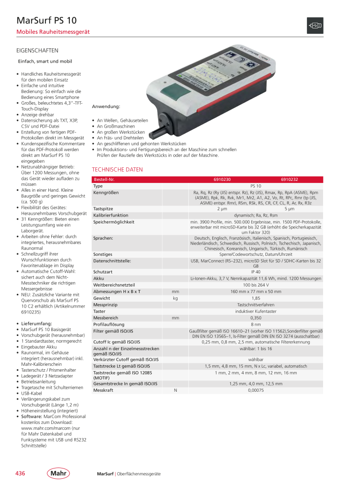 Mahr - Hauptkatalog NO.: 20198 - Page 440