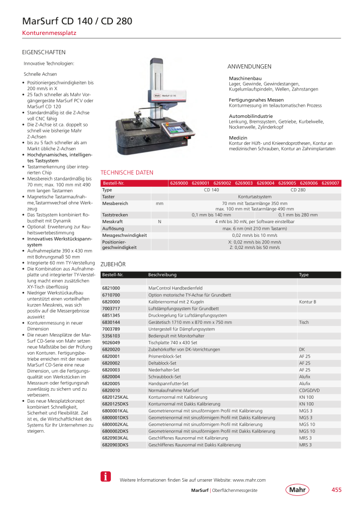 Mahr - Hauptkatalog NR.: 20198 - Seite 459