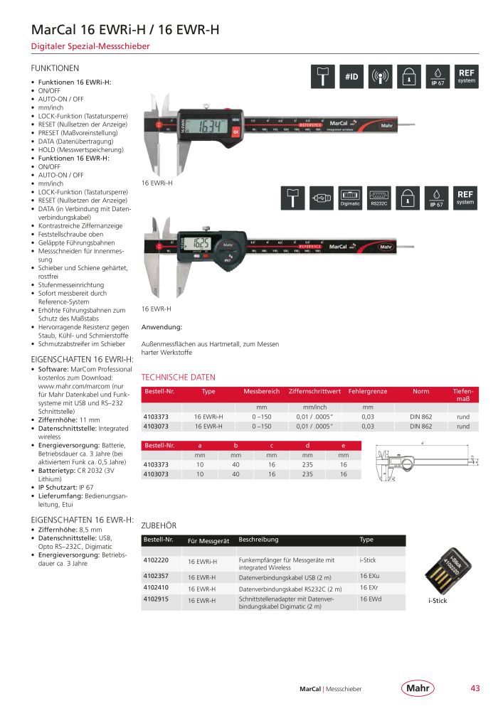 Mahr - Hauptkatalog NR.: 20198 - Seite 47