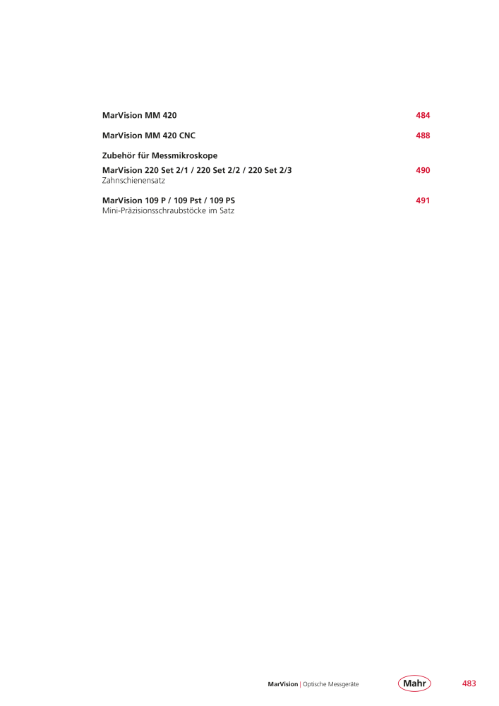 Mahr - Hauptkatalog Nb. : 20198 - Page 487