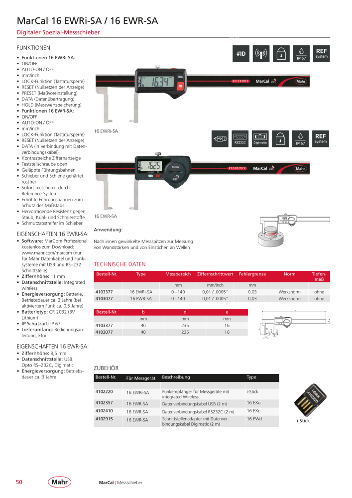 Mahr - Hauptkatalog NR.: 20198 - Seite 54