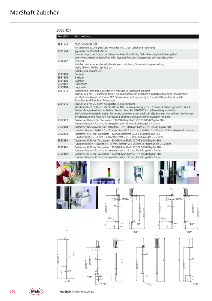 Mahr - Hauptkatalog Nb. : 20198 - Page 550