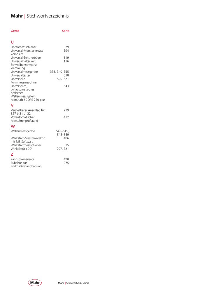 Mahr - Hauptkatalog Nb. : 20198 - Page 577