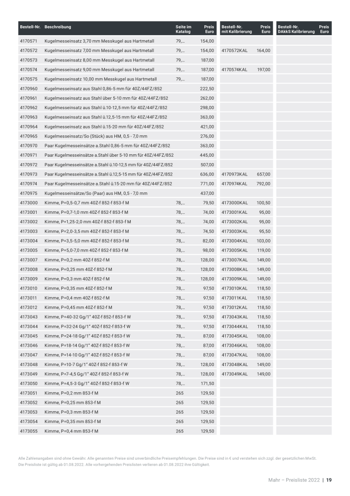 Mahr - Hauptkatalog NR.: 20198 - Seite 601