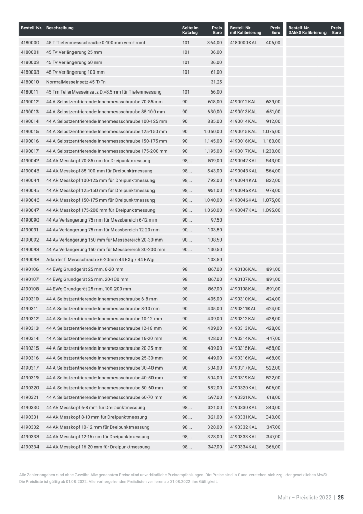 Mahr - Hauptkatalog Nb. : 20198 - Page 607