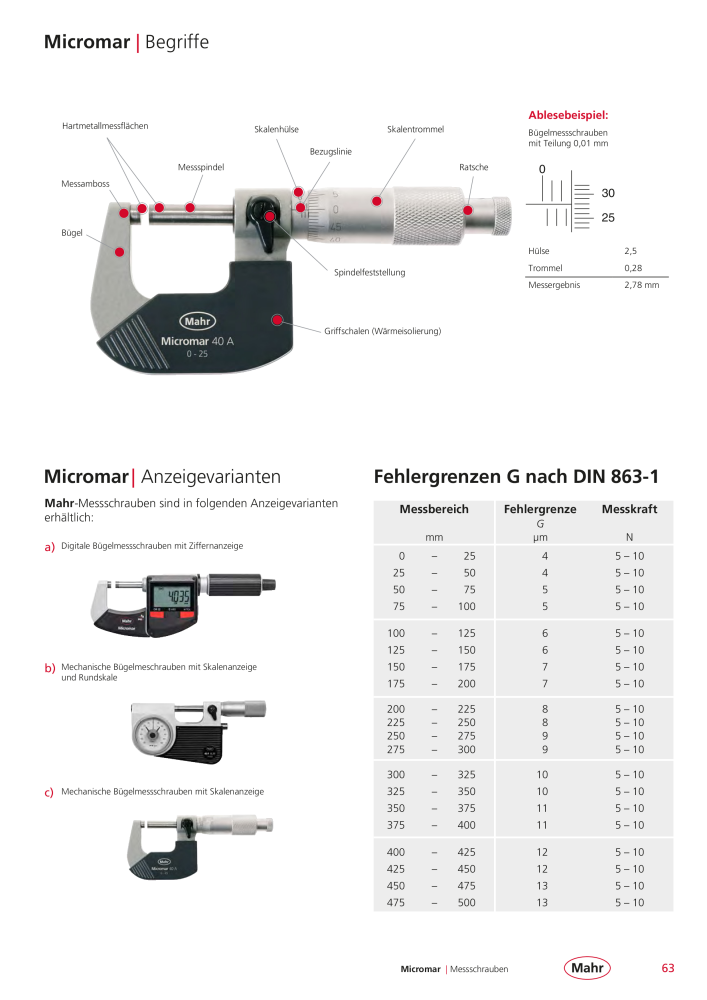 Mahr - Hauptkatalog NO.: 20198 - Page 67