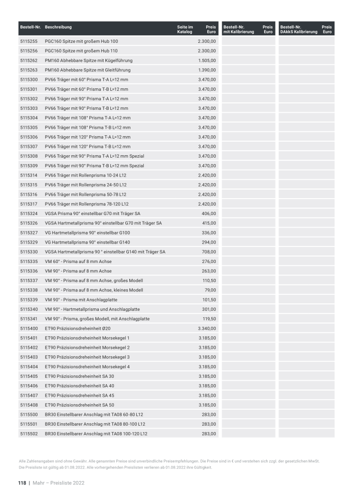 Mahr - Hauptkatalog Nb. : 20198 - Page 700