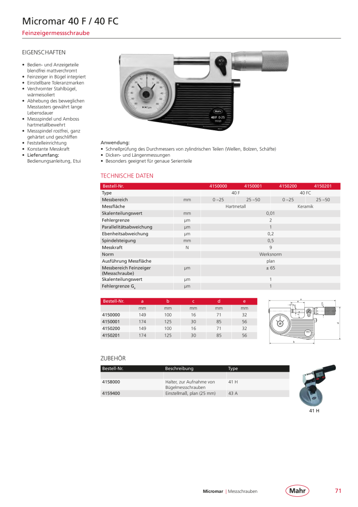 Mahr - Hauptkatalog NR.: 20198 - Strona 75