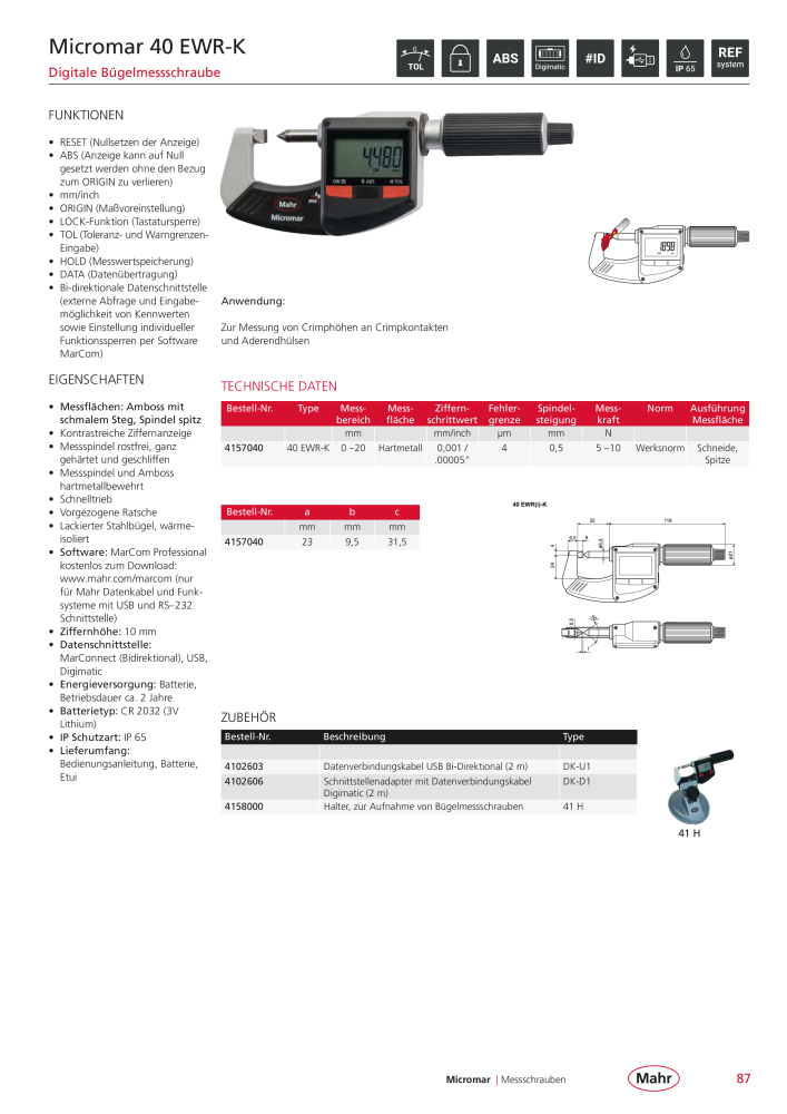 Mahr - Hauptkatalog Nb. : 20198 - Page 91