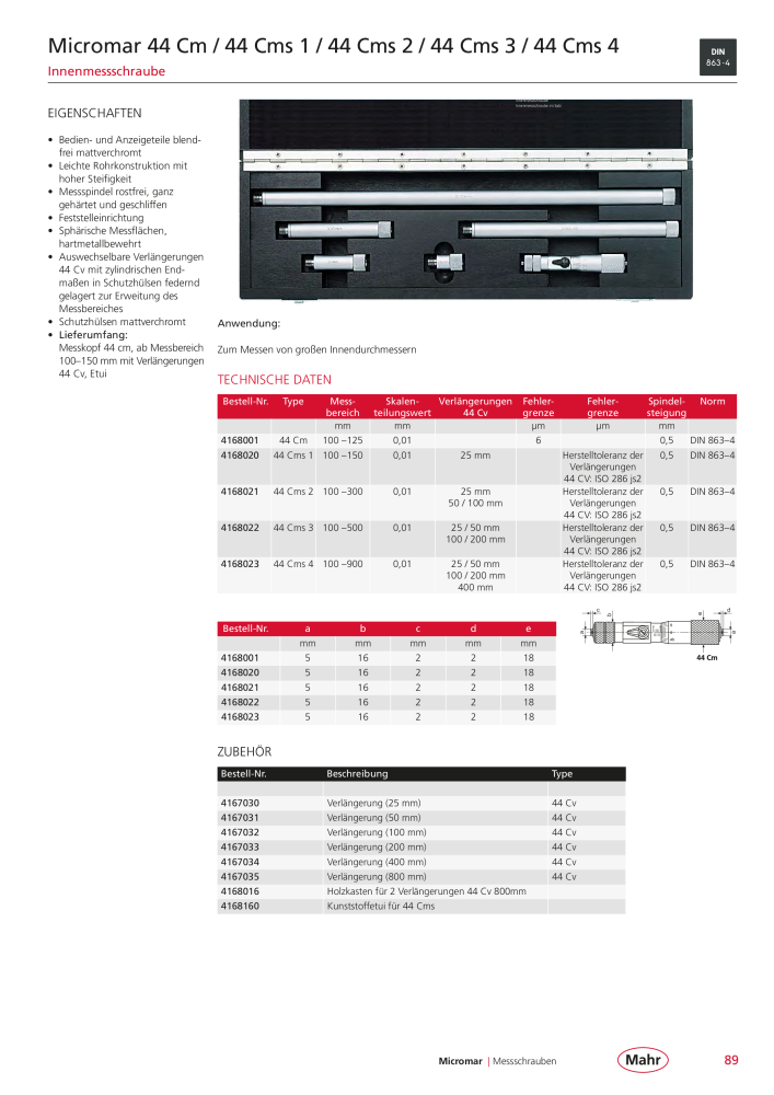 Mahr - Hauptkatalog NR.: 20198 - Seite 93