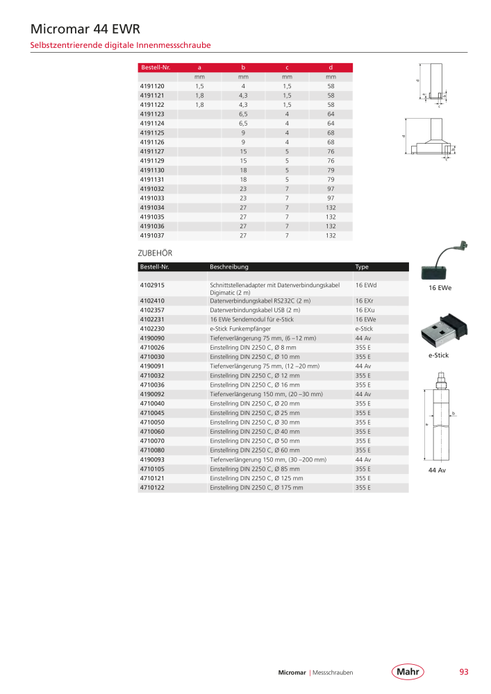 Mahr - Hauptkatalog n.: 20198 - Pagina 97