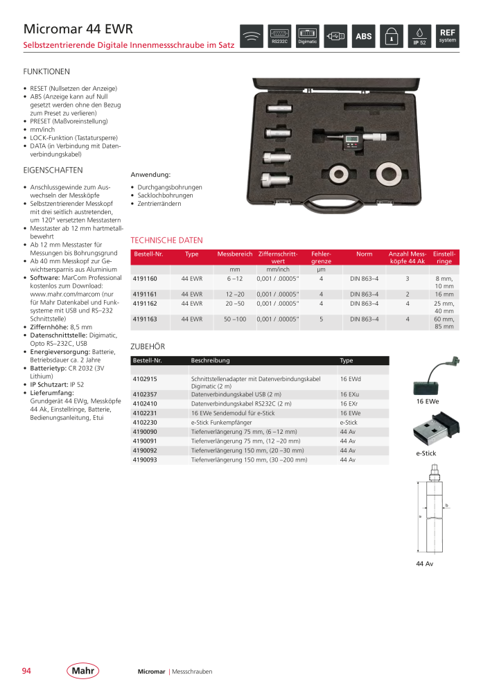 Mahr - Hauptkatalog n.: 20198 - Pagina 98