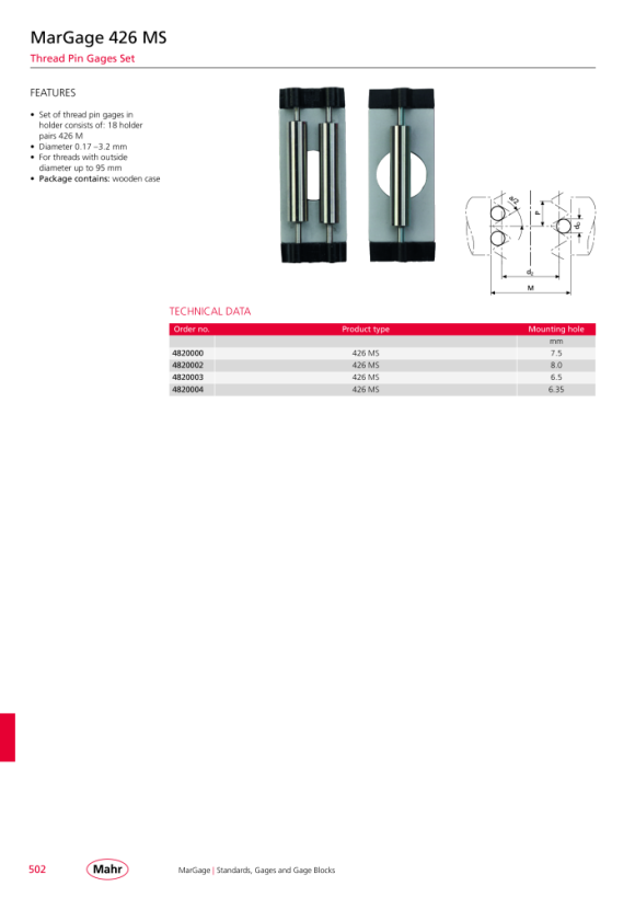 Mahr 355 E anillo de ajuste Ø 43 mm mK 4710063