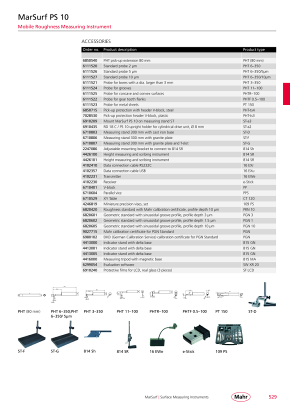 Mahr MarSurf PS10 Set, 2 µm 6910230