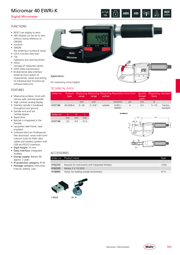 Mahr - Product Catalog NO.: 20199 - Page 105