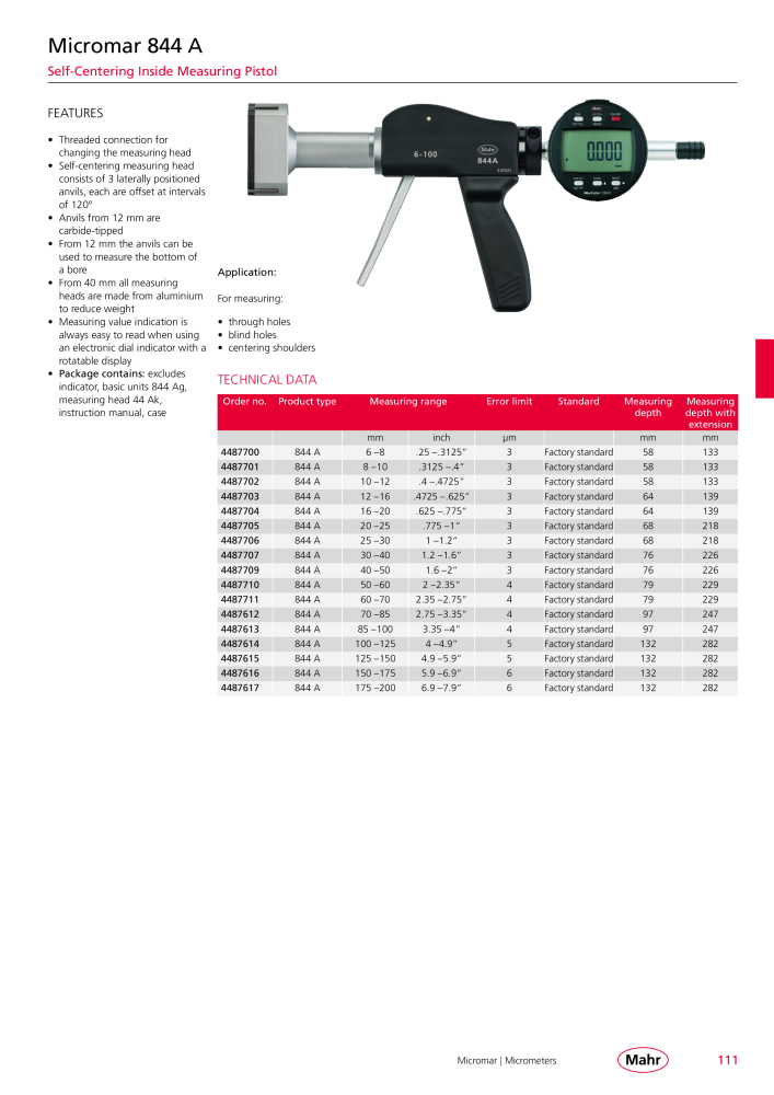 Mahr - Product Catalog Nb. : 20199 - Page 115