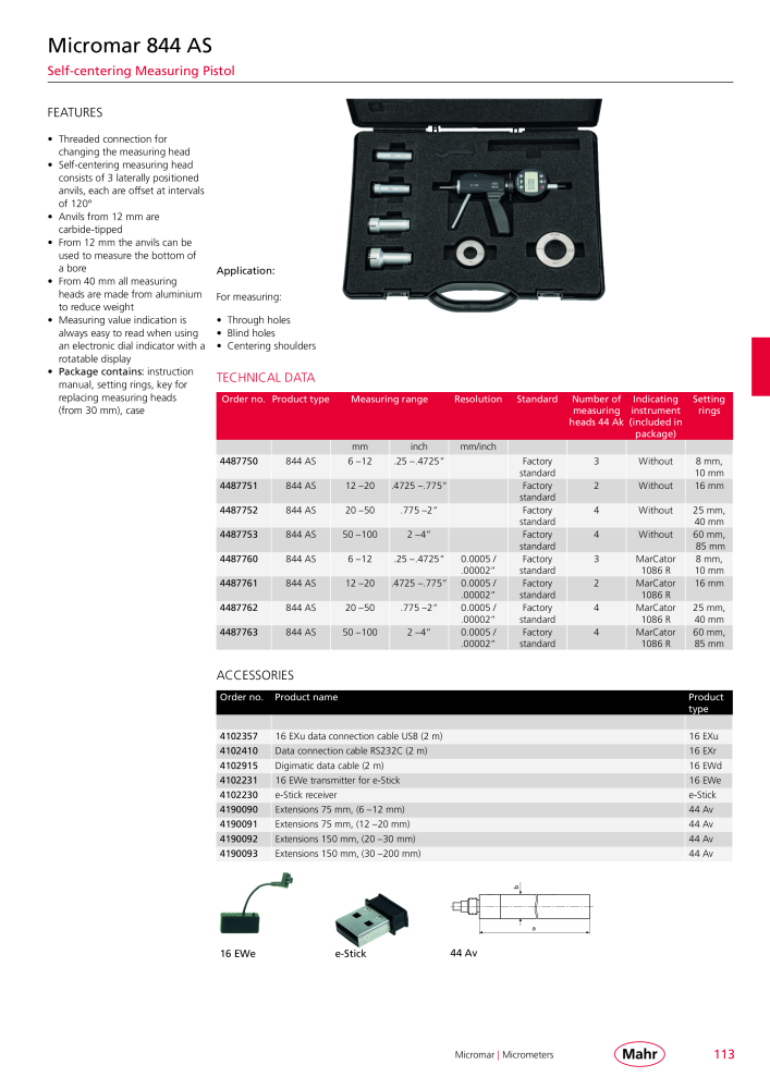 Mahr - Product Catalog NO.: 20199 - Page 117