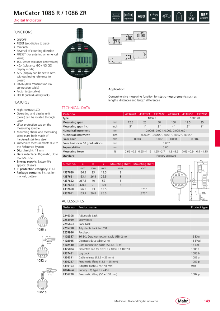 Mahr - Product Catalog NO.: 20199 - Page 153