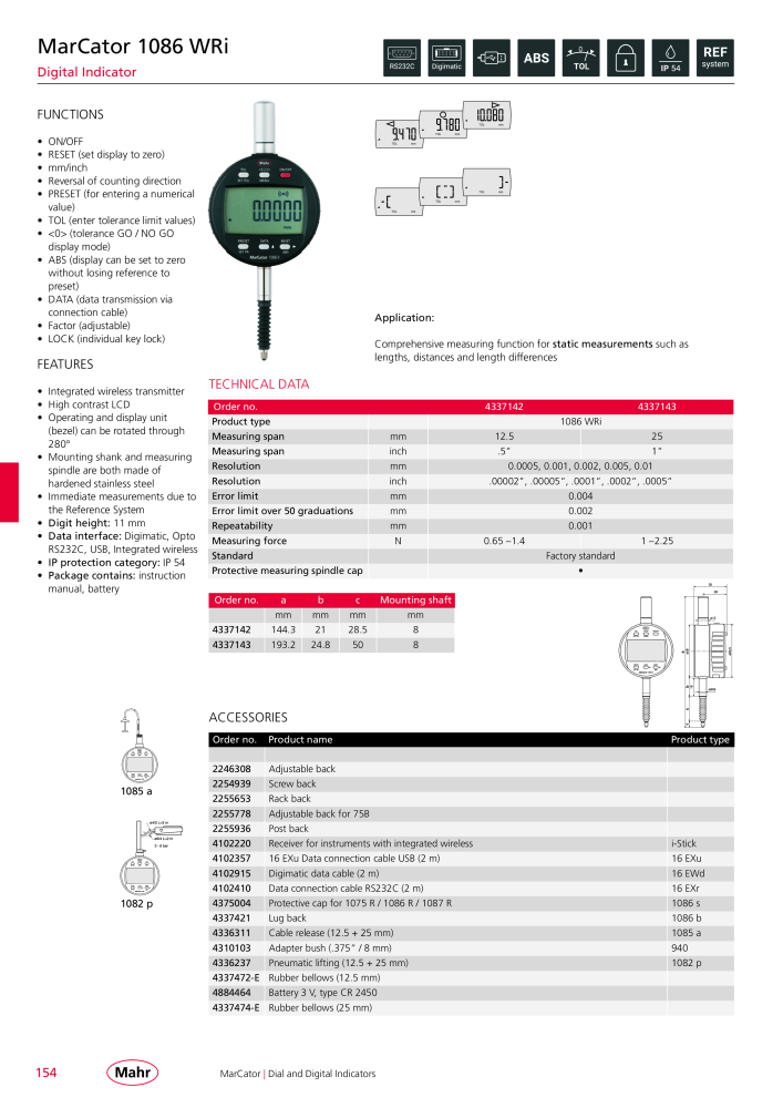 Mahr - Product Catalog NO.: 20199 - Page 158