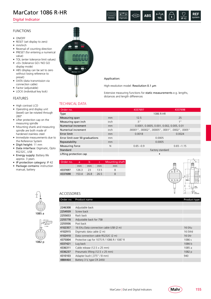 Mahr - Product Catalog NO.: 20199 - Page 159