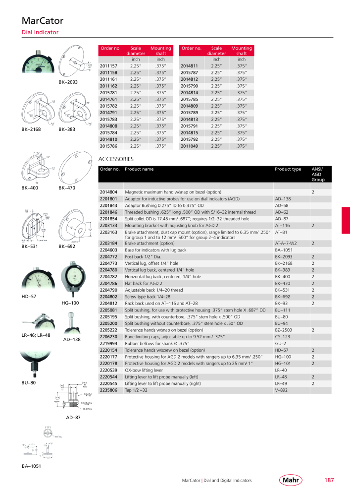 Mahr - Product Catalog Nº: 20199 - Página 191