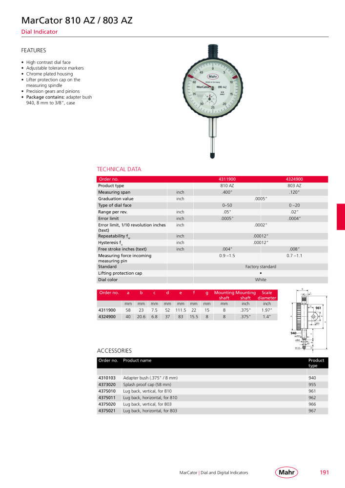 Mahr - Product Catalog NR.: 20199 - Strona 195